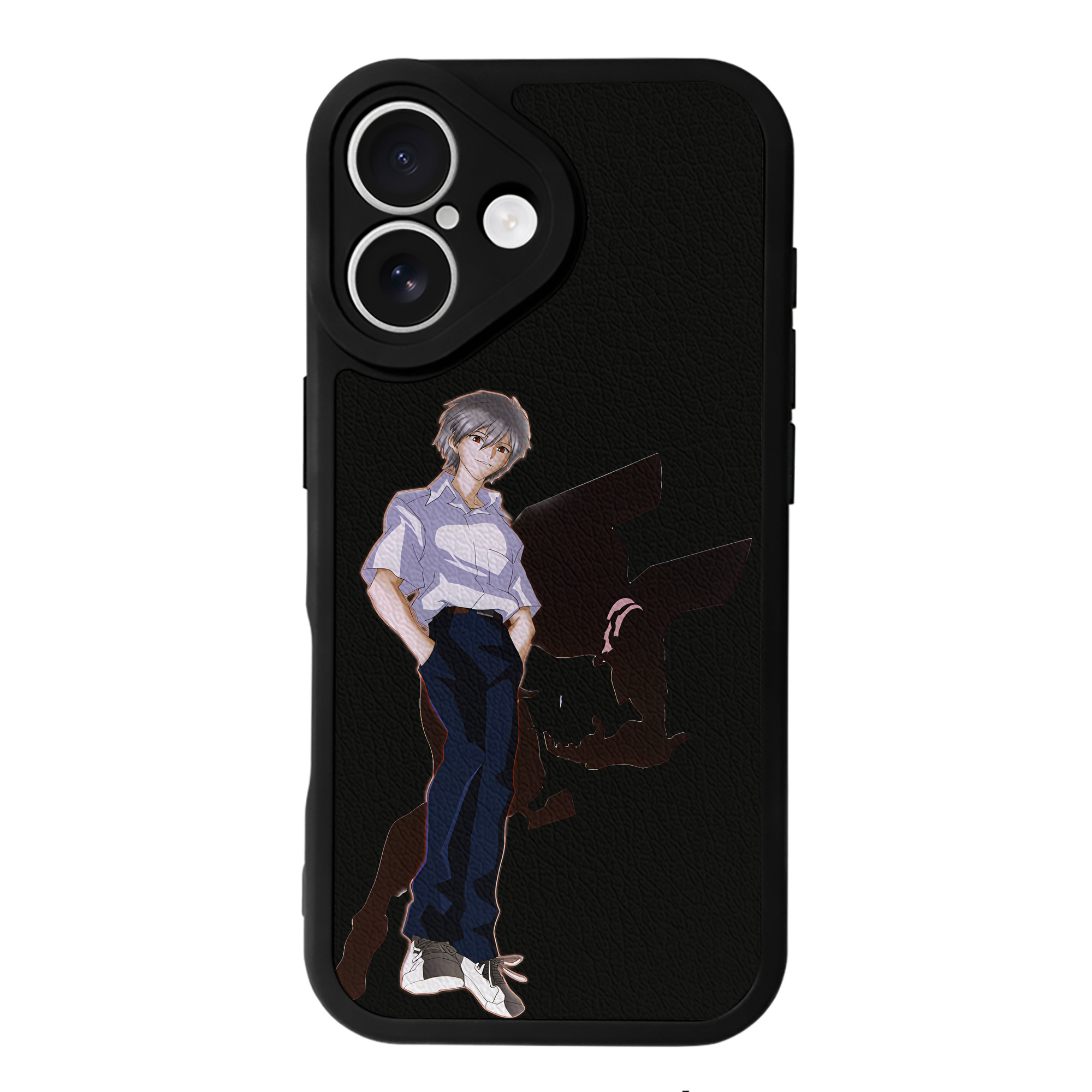 （画像用） EVA 新世紀エヴァンゲリオン 【iPhone 16シリーズ対応】シリコンスマホケース（レザー調） 材質：シリコン